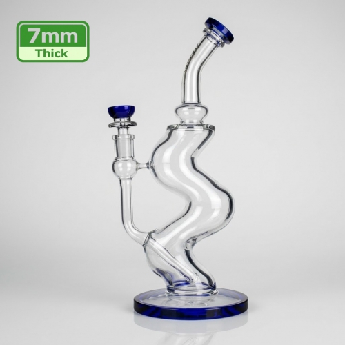 7mm thick Glass Zig Zag Zong Bong