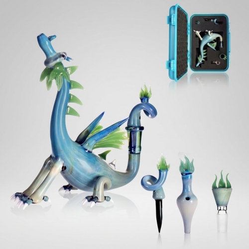 6-Piece Halloween Dragon Smoking Set with Protective Suitcase