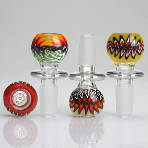 Phoenix Star 7-Hole Glass Filter Screen Bong Slide Bowl 14mm