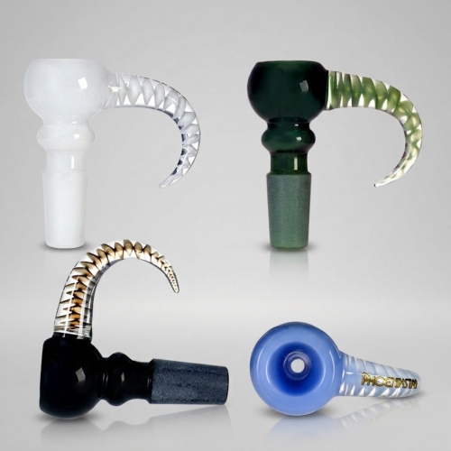 14mm Bong Bowl with Wig Wag Horn Handle