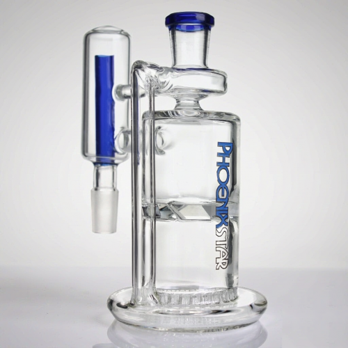 Phoenix Star 14mm Ash Catcher 90 Degree With Turbine Perc & Honeycomb Perc