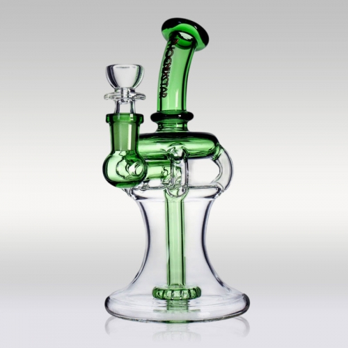 7.5" 4-Arm Recycler Bubbler Bong with Showerhead Perc