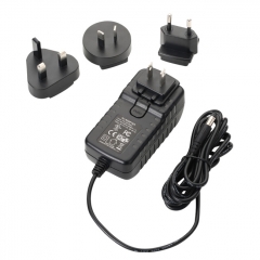 Interchangeable plug 6V 4A AC Adapter