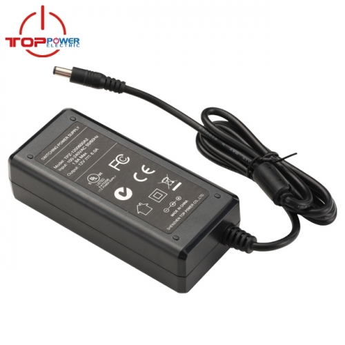 12v 5a power supply on-time delivery, 12 volt 5 amp adapter with PWM mode  IC, desktop 12v 5a power adapter for robot vaccum