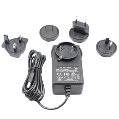 Interchangeable plug 12V 3A AC Adapter