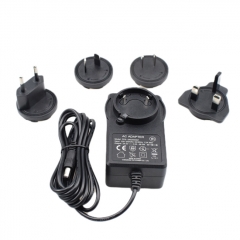 Interchangeable plug 15V 2A AC Adapter