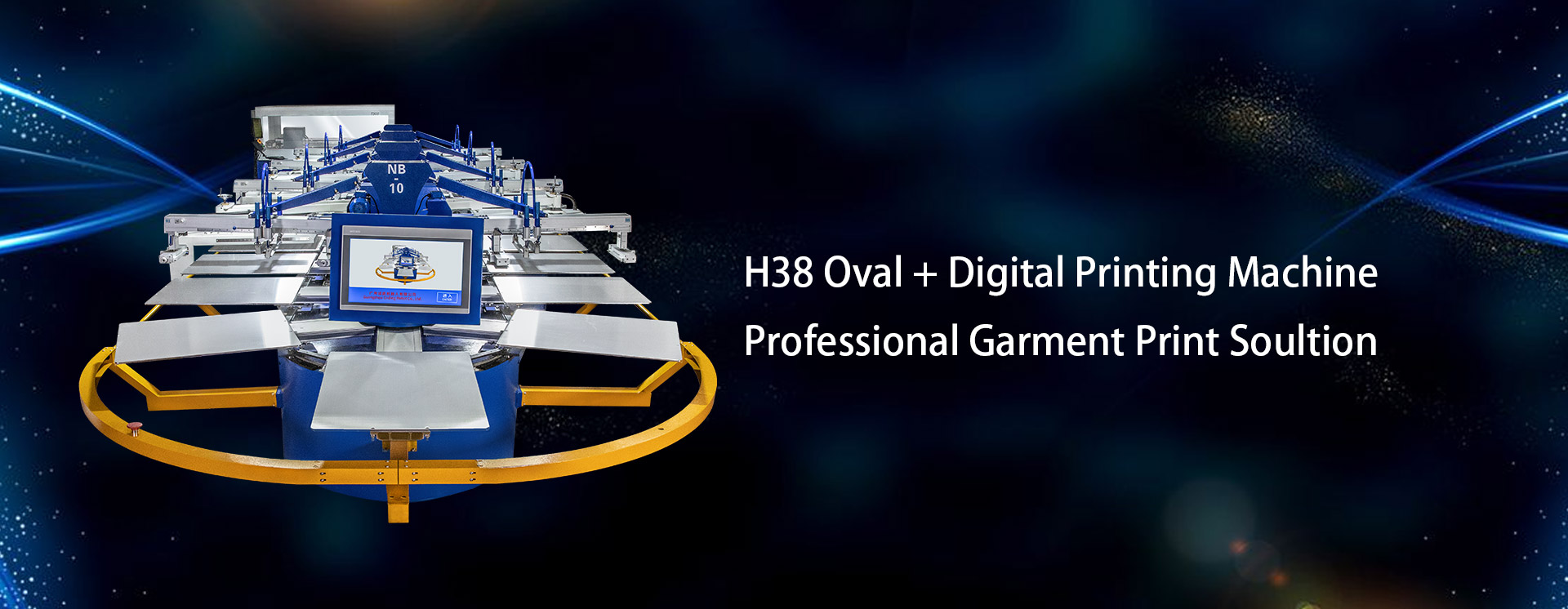 H38 Oval + Digital Printing Machine