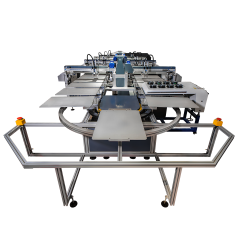 Topone Visual Self Registration Oval Printing Machine For Shoes Material