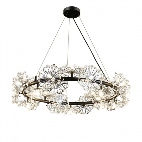 【SRQS731】Nordic creative crystal chandelier in living room