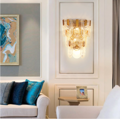 【SRBD062】Postmodern wall lamp Luxurious Simplicity bedroom headboard corridor wall crystal lamp
