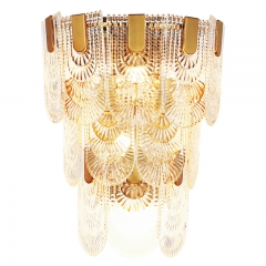 【SRBD062】Postmodern wall lamp Luxurious Simplicity bedroom headboard corridor wall crystal lamp