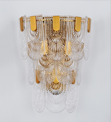 【SRBD062】Postmodern wall lamp Luxurious Simplicity bedroom headboard corridor wall crystal lamp