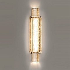 【SRBD070】Matte gold back plate glass shade wall sconce for hotel project