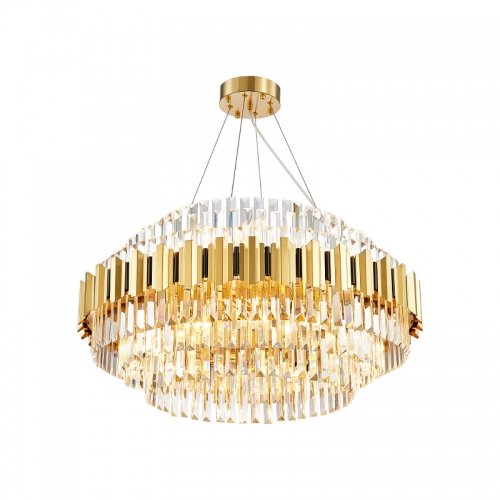 【SRQS793】Modern designer gold crystal chandelier