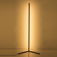 【SRLD002】modern simple minimalist aluminum bedroom changing color standing minimal lamp dimmable led corner floor lamp