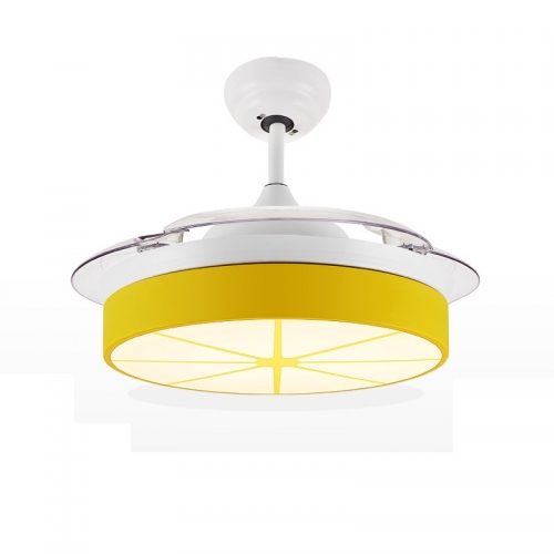【SRFSD20232】Invisible Fan light modern minimalist dining room bedroom ceiling fan lemon