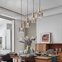 【SRXD040】HOOYI Nordic Postmodern Iron Art Glass Chandelier Pendant Light