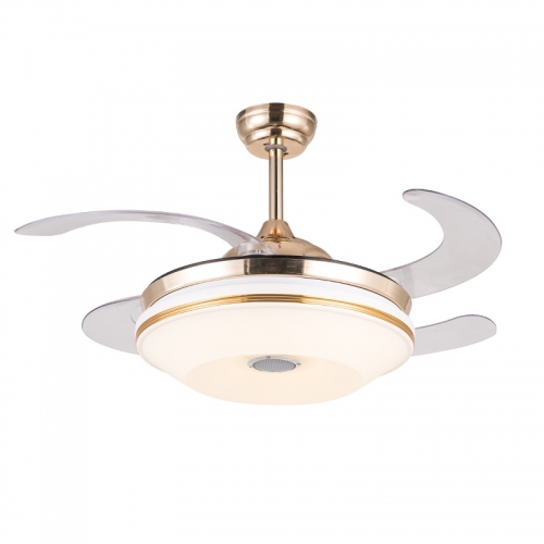 【SRFSD20280】Invisible smart ceiling simple Nordic ceiling seven-color Bluetooth Fan lamp one