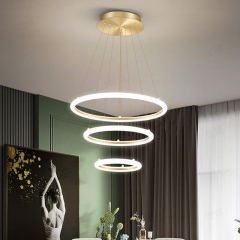 【GY0611】Modern round chandelier household simple modern lighting