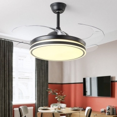 【SRFSD20291】Modern Compact invisible fan light dining room table remote control ceiling fan light