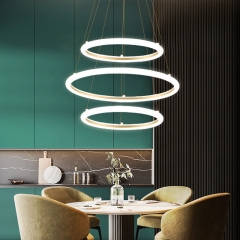 【GY0611】Modern round chandelier household simple modern lighting
