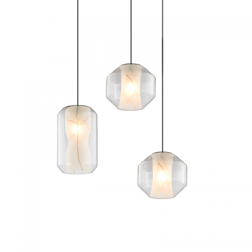 【SRXD058】Modern Chandeliers Simple Nordic Pendant Lights Marble Glass Fixture Ceiling Lights Bar Restaurant Hanging Lamp