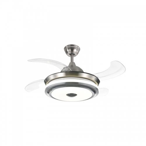 【SRFSD20286】Compact modern bedroom dining room variable frequency fan lamp