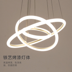 【GY0611】Modern round chandelier household simple modern lighting