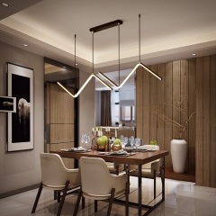 【SRCD028】simplicity design aluminum frame led ceiling light lantern black geometric pendant lighting