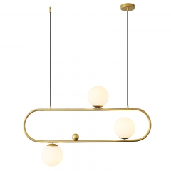 【SRCD025】Ceiling lamp chandelier metal iron modern luxury gold pendant light
