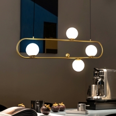 【SRCD025】Ceiling lamp chandelier metal iron modern luxury gold pendant light