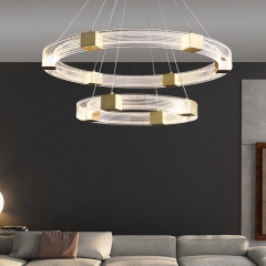 【SRRM069】Postmodern Light Guide Chandelier Dining Room Model Room Simple Bedroom Designer Creative Light Luxury Lamps And Lanterns