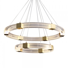 【SRRM069】Postmodern Light Guide Chandelier Dining Room Model Room Simple Bedroom Designer Creative Light Luxury Lamps And Lanterns