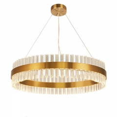 【SRRM047】Modern led chandeliers in the living room ring crystal chandelier for dining room crystal hanging lights