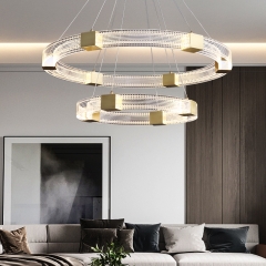 【SRRM069】Postmodern Light Guide Chandelier Dining Room Model Room Simple Bedroom Designer Creative Light Luxury Lamps And Lanterns