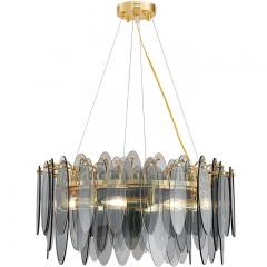 【SRRM043】Postmodern Luxury Glass Living Room Pendant Light Lamp Chandelier