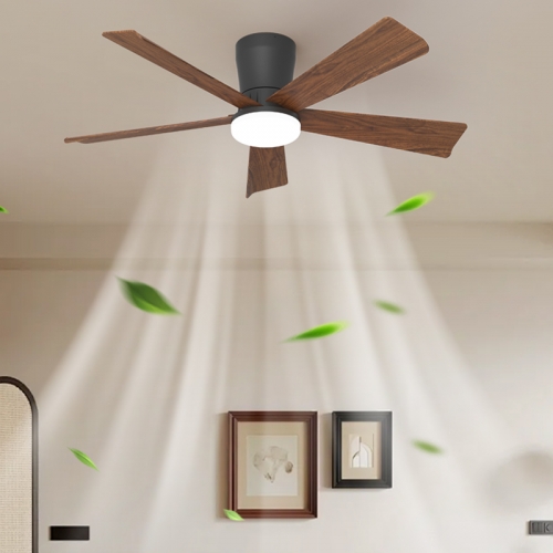 Modern 52in. Dimmable LED Embedded Smart Ceiling Fan Ceiling Fan with Light Kit and Remote Control