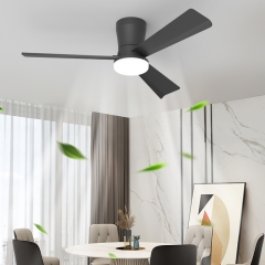 Modern 52in. Dimmable LED Embedded Smart Ceiling Fan Ceiling Fan with Light Kit and Remote Control
