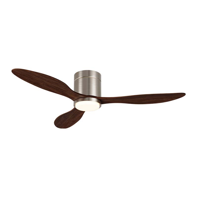 【HJM611-3Y-52】Modern minimalist ceiling fan light for living room and bedroom with large blades, 52-inch high-power LED fan light