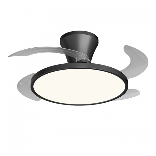 【WLDS9001B-20】Modern ceiling fan light, hidden fan, 20-inch, remote control, high wind power, for dining room, living room, and bedroom