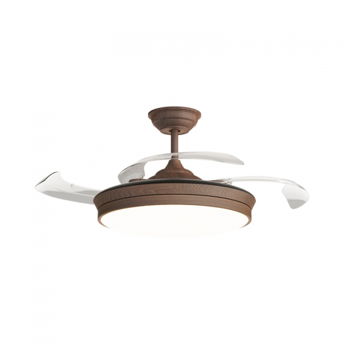 【WLDS9029-20】Modern fan lamp chandelier for home, 20-inch invisible fan with remote control, ceiling light with strong airflow for dining room and living room