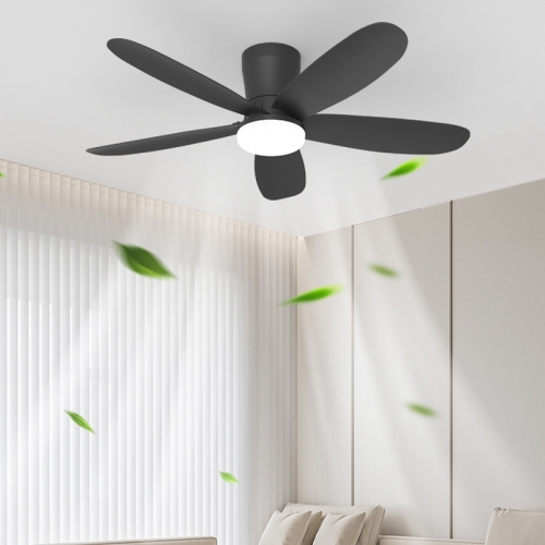 【SRC108】Nordic minimalist silent high air volume ceiling fan pendant light, eye protection fan light, with DC motor remote control adjustment