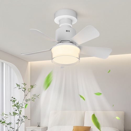 【E27F03/E27F06】OEM/ODM high-quality modern indoor bedroom 18 inch remote control dimming intelligent silent LED E27 socket ceiling fan light