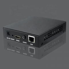 H.264 H.265 Live HDMI Video Encoder Supports RTSP, RTP, RTMP, HTTP, UDP, SRT, ONVIF for IPTV, Live Stream Broadcast Supports YouTube, Facebook