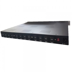 24 Channels Full HD H.265 HEVC digital tv Modulator HDMI encoder to rf modulator with ISDB-T/DVB-C/DVB-T/ATSC RF out