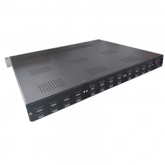 24 Channels Full HD H.265 HEVC digital tv Modulator HDMI encoder to rf modulator with ISDB-T/DVB-C/DVB-T/ATSC RF out