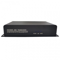 H.265 HDMI Decoder for IP TV Support RTSP/TS/ FLV/RTMP/UDP Input H.265/H.264 Video decoding