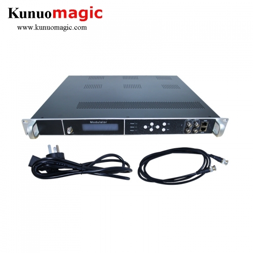 Digital TV H.264 Mpeg-4 12 Hdmi to qam DVB-C DVB-T ISDB-T ATSC RF Encoder Modulator For Hotel Hospital