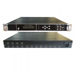 Digital TV H.264 Mpeg-4 16 Hdmi to qam DVB-C DVB-T ISDB-T ATSC RF Encoder Modulator For Hotel Hospital