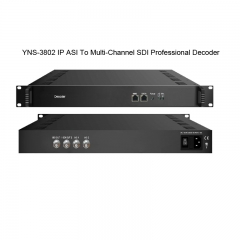 YNS-3802 IP ASI To Multi-Channel SDI Professional Decoder